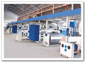 corrugated cardboard production line